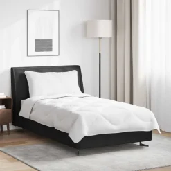 vidaXL Duvet d'été simple avec oreiller 2 pcs Blanc Microfibre