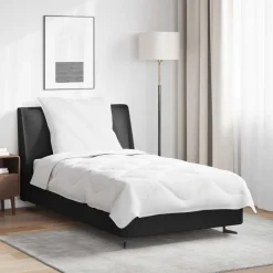Linge-vidaXL Duvet d'été simple avec oreiller 2 pcs Blanc Microfibre