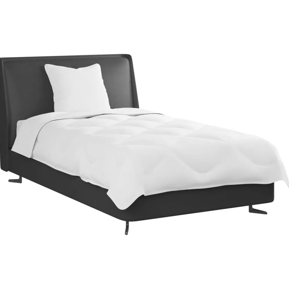 Linge-vidaXL Duvet d'été simple avec oreiller 2 pcs Blanc Microfibre