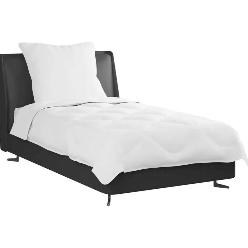 vidaXL Duvet d'été simple avec oreiller 2 pcs Blanc Microfibre