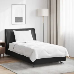 Linge-vidaXL Duvet d'été simple avec oreiller 2 pcs Blanc Microfibre
