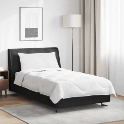 vidaXL Duvet d'été simple avec oreiller 2 pcs Blanc Microfibre