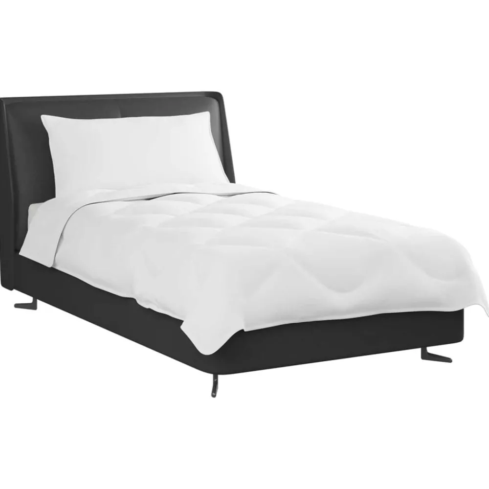 vidaXL Duvet d'été simple avec oreiller 2 pcs Blanc Microfibre