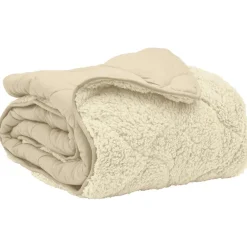Linge-vidaXL Duvet d'été simple Matelassé Crème 135 x 200 cm Crème