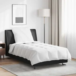 Linge-vidaXL Duvet 2-en-1 avec oreiller 2 pcs Blanc Plume de canard
