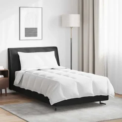 vidaXL Duvet 2-en-1 avec oreiller 2 pcs Blanc Plume de canard