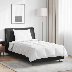 vidaXL Duvet 2-en-1 avec oreiller 2 pcs Blanc Plume de canard