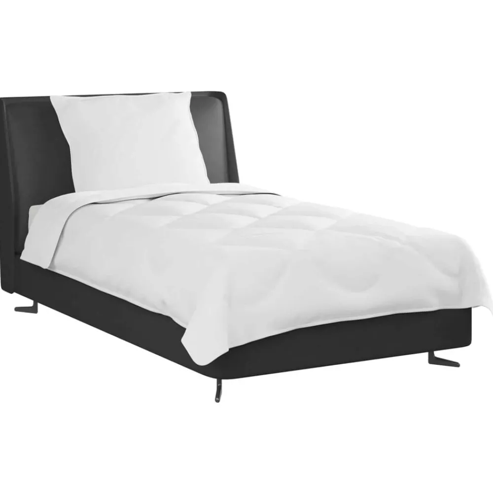 vidaXL Duvet toutes saisons avec oreiller 2 pcs Blanc Microfibre