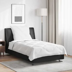 vidaXL Duvet toutes saisons avec oreiller 2 pcs Blanc Microfibre