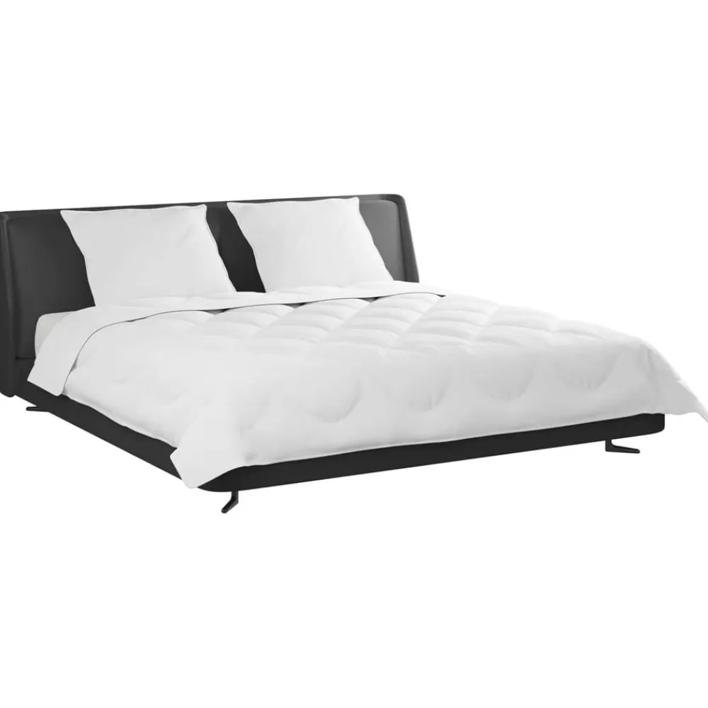 vidaXL Duvet toutes saisons avec oreiller 3 pcs Blanc Microfibre