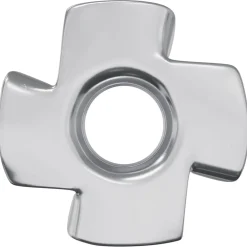 Accessoires De Quincaillerie-vidaXL Ecrou en T à dents 2 pcs Argenté M6 mm Acier
