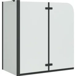 Plomberie-vidaXL Enceinte de Douche 120 x 68 x 130 cm Noir