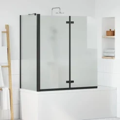 Plomberie-vidaXL Enceinte de Douche 120 x 68 x 130 cm Noir