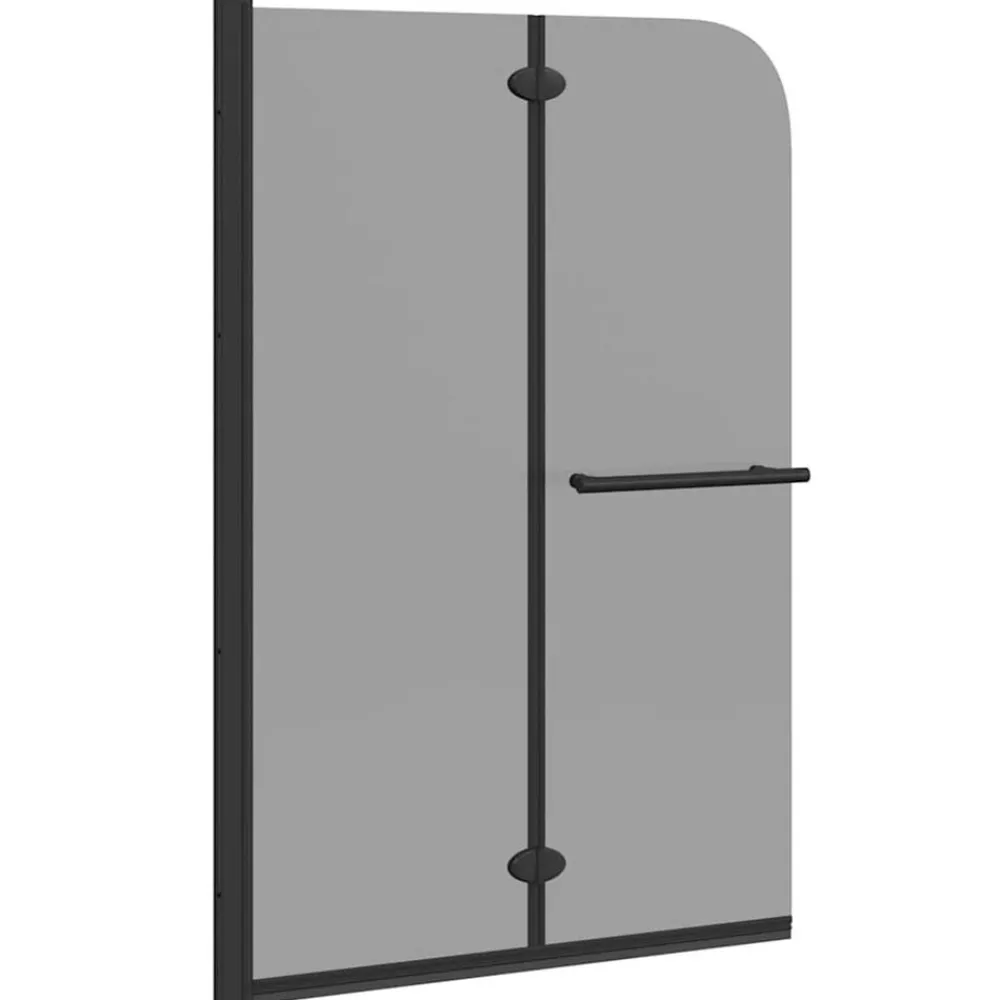 Plomberie-vidaXL Enceinte de Douche Noir 120 x 140 cm Verre ESG et aluminium
