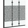 vidaXL Enceinte de Douche Noir et Transparent 130 x 130 cm