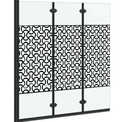 vidaXL Enceinte de Douche Noir et Transparent 130 x 130 cm