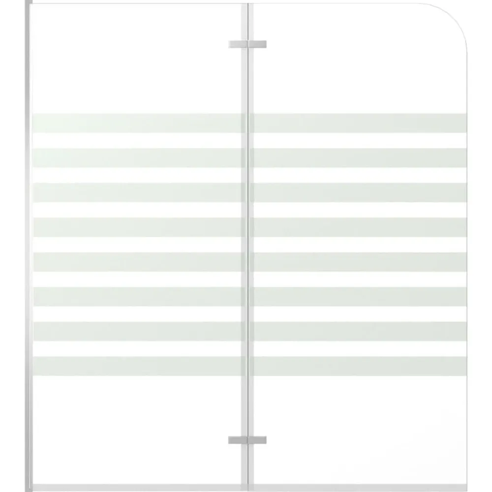vidaXL Enclos de bain 120x140 cm Verre trempé Rayures