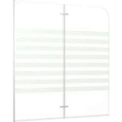 vidaXL Enclos de bain 120x140 cm Verre trempé Rayures