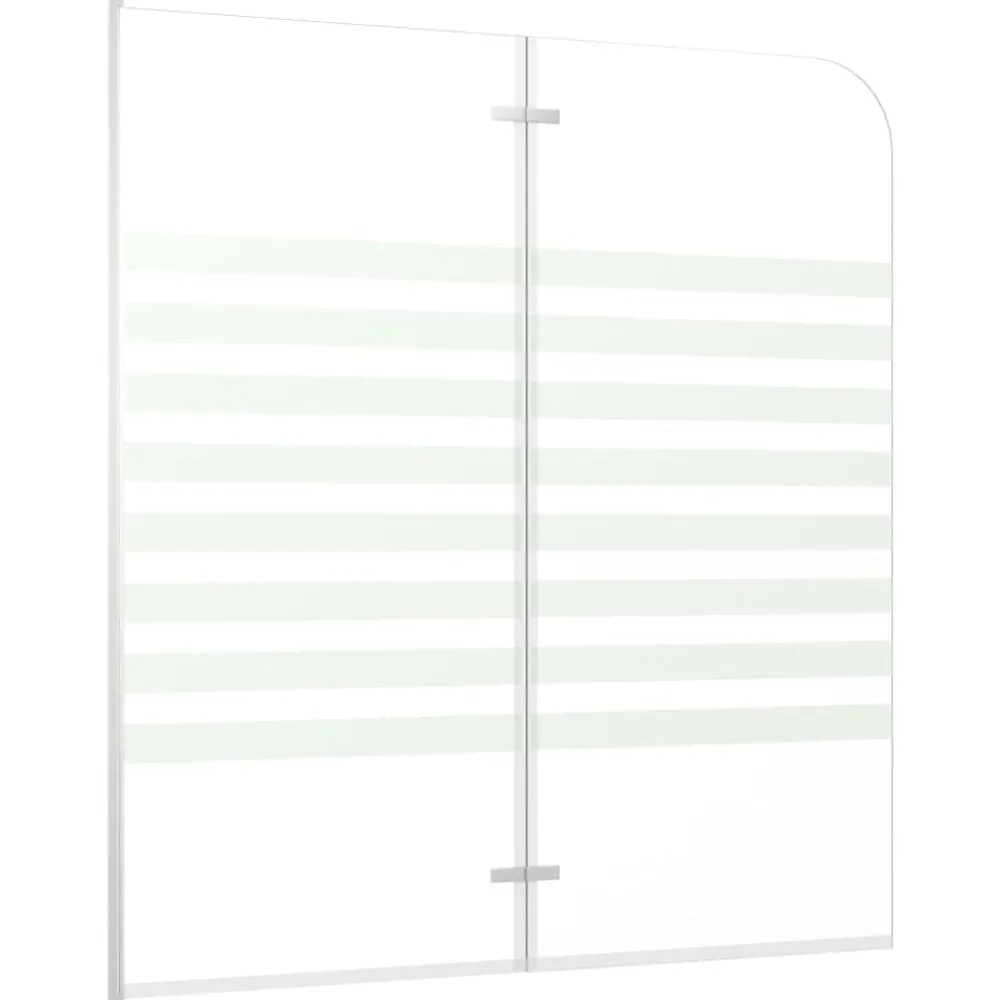 vidaXL Enclos de bain 120x140 cm Verre trempé Rayures