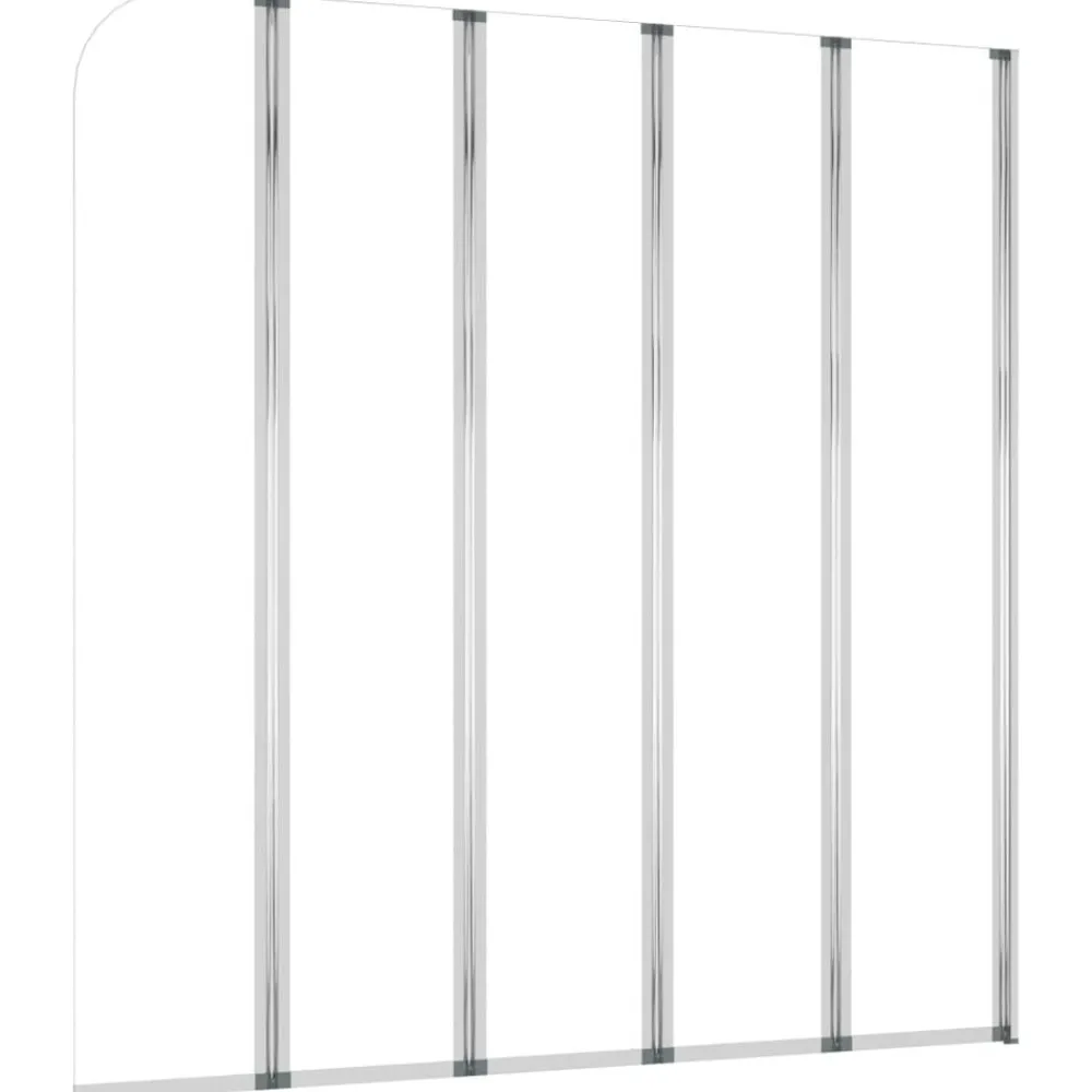 vidaXL Enclos de bain 120x140 cm Verre trempé Transparent