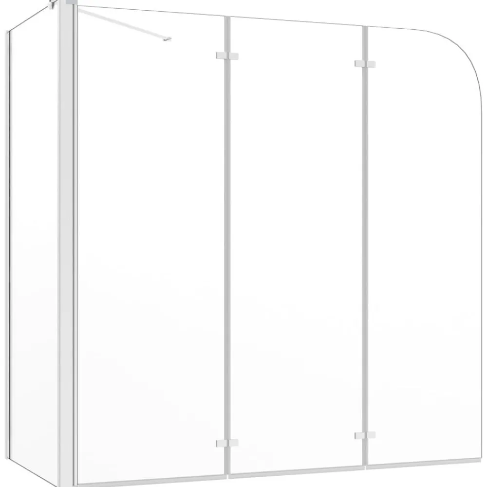 Plomberie-vidaXL Enclos de bain 120x69x130 cm Verre trempé Transparent