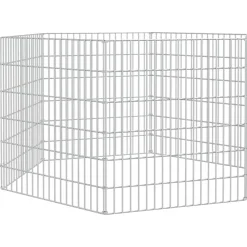 Articles Pour Animaux De Compagnie-vidaXL Enclos pour animaux en liberté 6 panneaux 54x60cm fer galvanisé