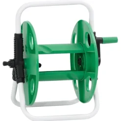 Accessoires De Quincaillerie-vidaXL Enrouleur de tuyau vert sur pied pour tuyau de 45 m 1/2" acier