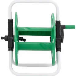 Accessoires De Quincaillerie-vidaXL Enrouleur de tuyau vert sur pied pour tuyau de 45 m 1/2