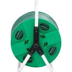 Accessoires De Quincaillerie-vidaXL Enrouleur de tuyau vert sur pied avec jeu de raccords de tuyaux