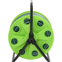 Accessoires De Quincaillerie-vidaXL Enrouleur de tuyau vert sur pied avec jeu de raccords de tuyaux