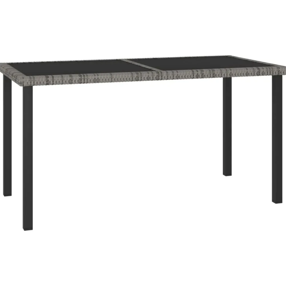 vidaXL Ensemble à manger de jardin 5 pcs Résine tressée