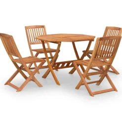 Mobilier De Jardin-vidaXL Ensemble à manger de jardin 5 pcs Bois d'acacia solide
