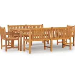 Mobilier De Jardin-vidaXL Ensemble à manger de jardin 5pcs Bois de teck massif