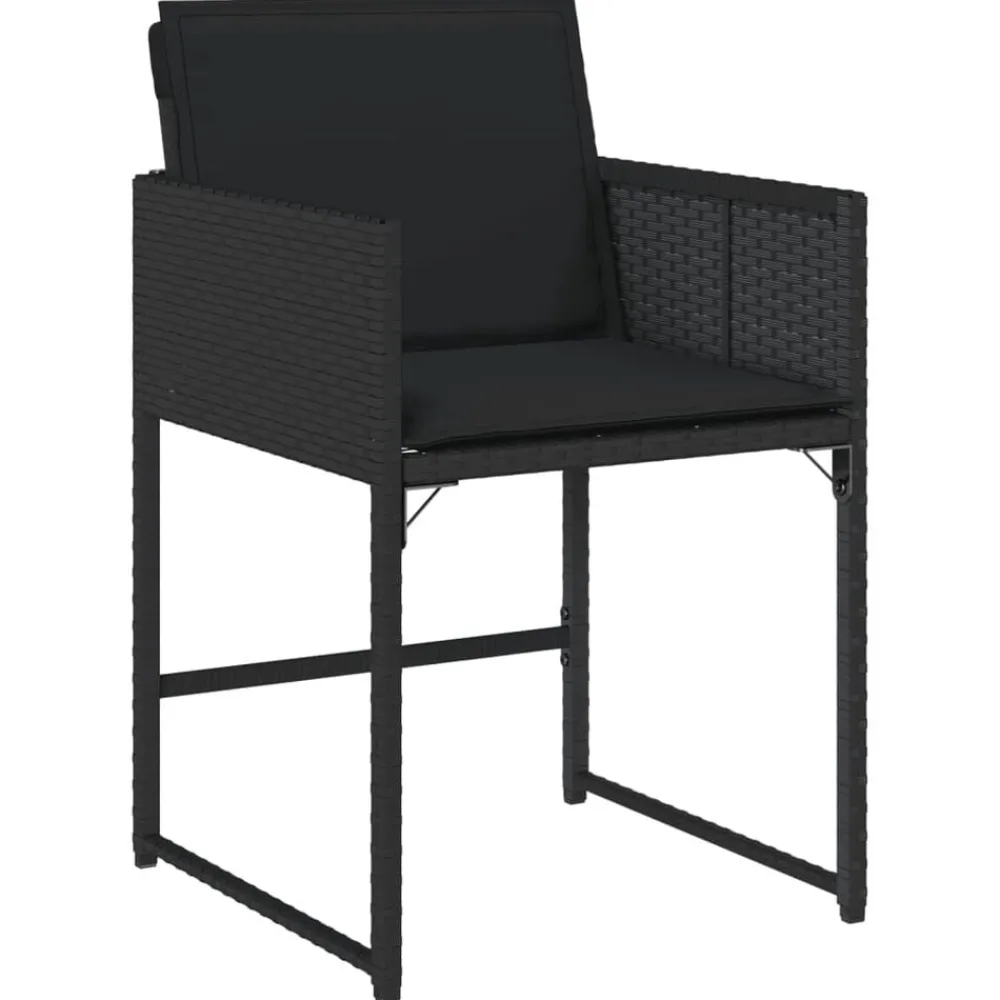 vidaXL Ensemble à manger de jardin coussins 5pcs Résine tressée