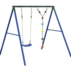 vidaXL Ensemble balançoire d'extérieur balançoire et corde à disques