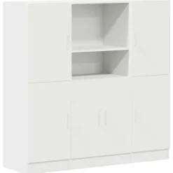 vidaXL Ensemble d'armoires de cuisine 3 pcs bois d'ingénierie