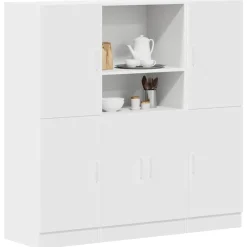 vidaXL Ensemble d'armoires de cuisine 3 pcs bois d'ingénierie