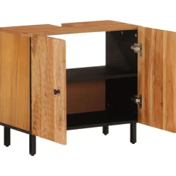 vidaXL Ensemble d'armoires de salle de bain 2 pcs bois massif d'acacia