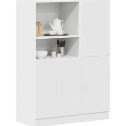 vidaXL Ensemble d'armoires de cuisine 2 pcs bois d'ingénierie