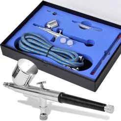 Outils-vidaXL Ensemble d'aérographe Buses de 0,2 / 0,3 / 0,5 mm