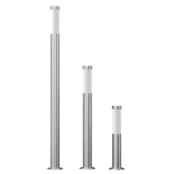 vidaXL Ensemble de 3 lampes de jardin étanches Acier inoxydable