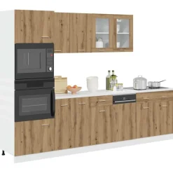 Armoires & Meubles De Rangement-vidaXL Ensemble de 7 meubles de cuisine "Lyon" en chêne artisanal ch&ecirc;ne artisanal
