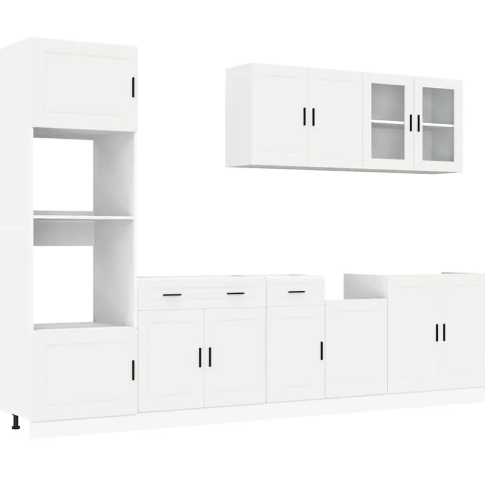 vidaXL Ensemble de 7 meubles de cuisine "Porto" en bois d'ingénierie