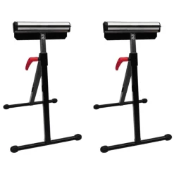Outils-vidaXL Ensemble de 2 supports réglables de rouleau