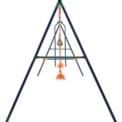 Jeux De Plein Air-vidaXL Ensemble de balançoire et anneaux de gymnastique 4 places Acier