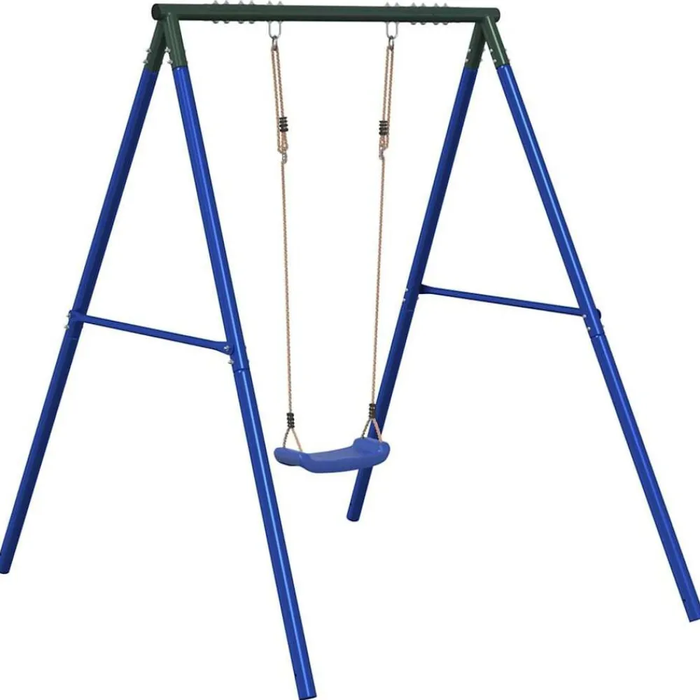 Jeux De Plein Air-vidaXL Ensemble de balançoire d'extérieur avec balançoire Bleu