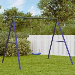 Jeux De Plein Air-vidaXL Ensemble de balançoire d'extérieur avec balançoire Bleu