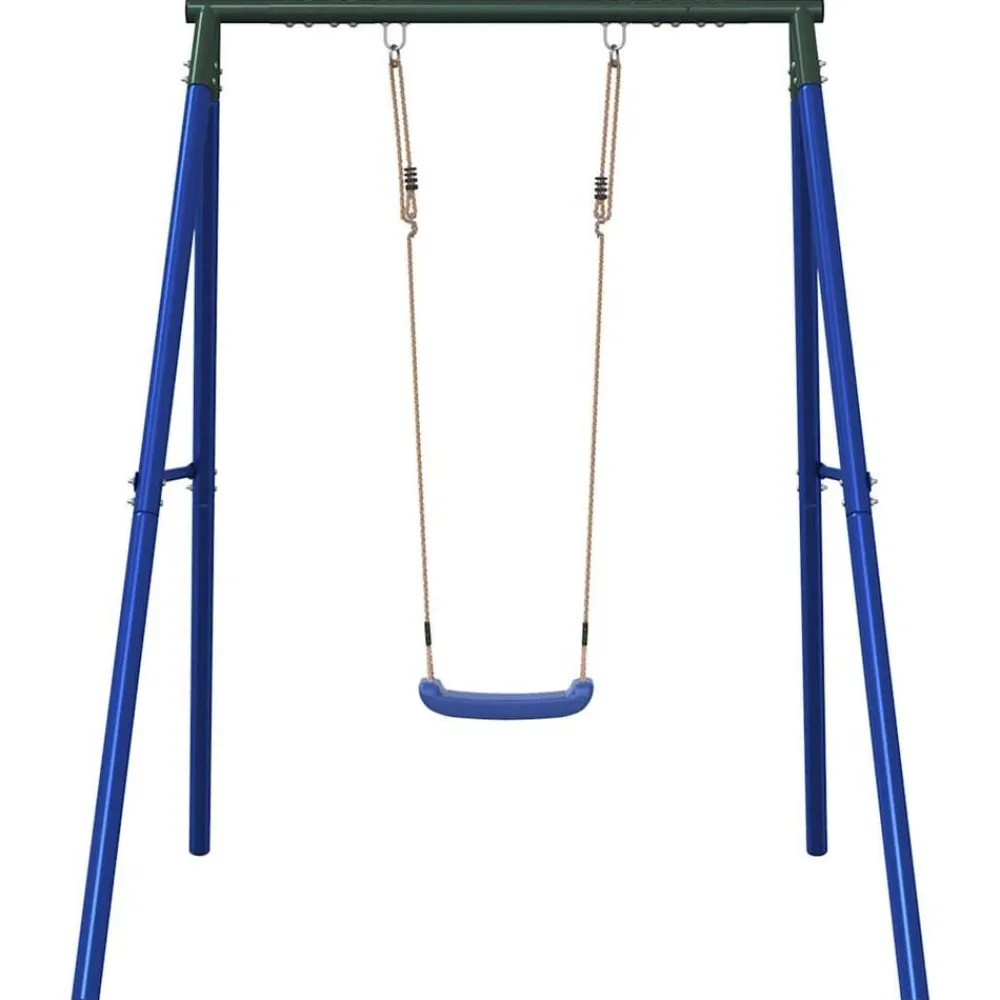 Jeux De Plein Air-vidaXL Ensemble de balançoire d'extérieur avec balançoire Bleu