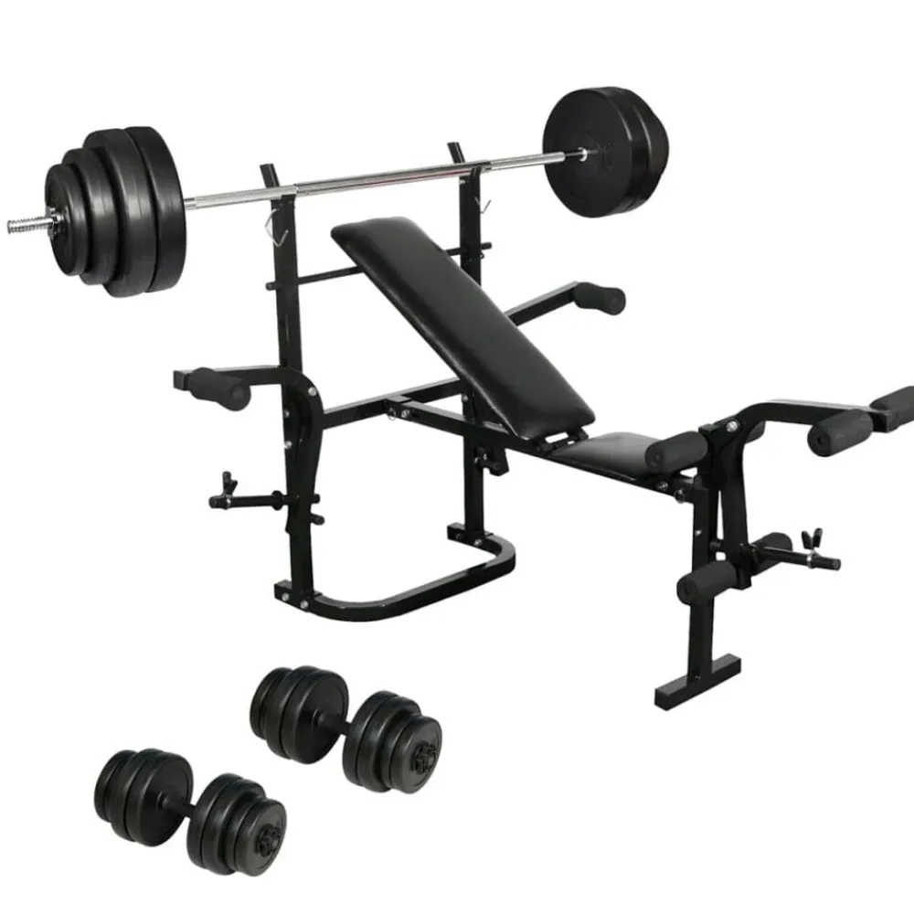 Entraînement & Fitness-vidaXL Ensemble de banc de musculation