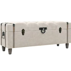 vidaXL Ensemble de bancs de rangement 3 pcs Bois massif et acier